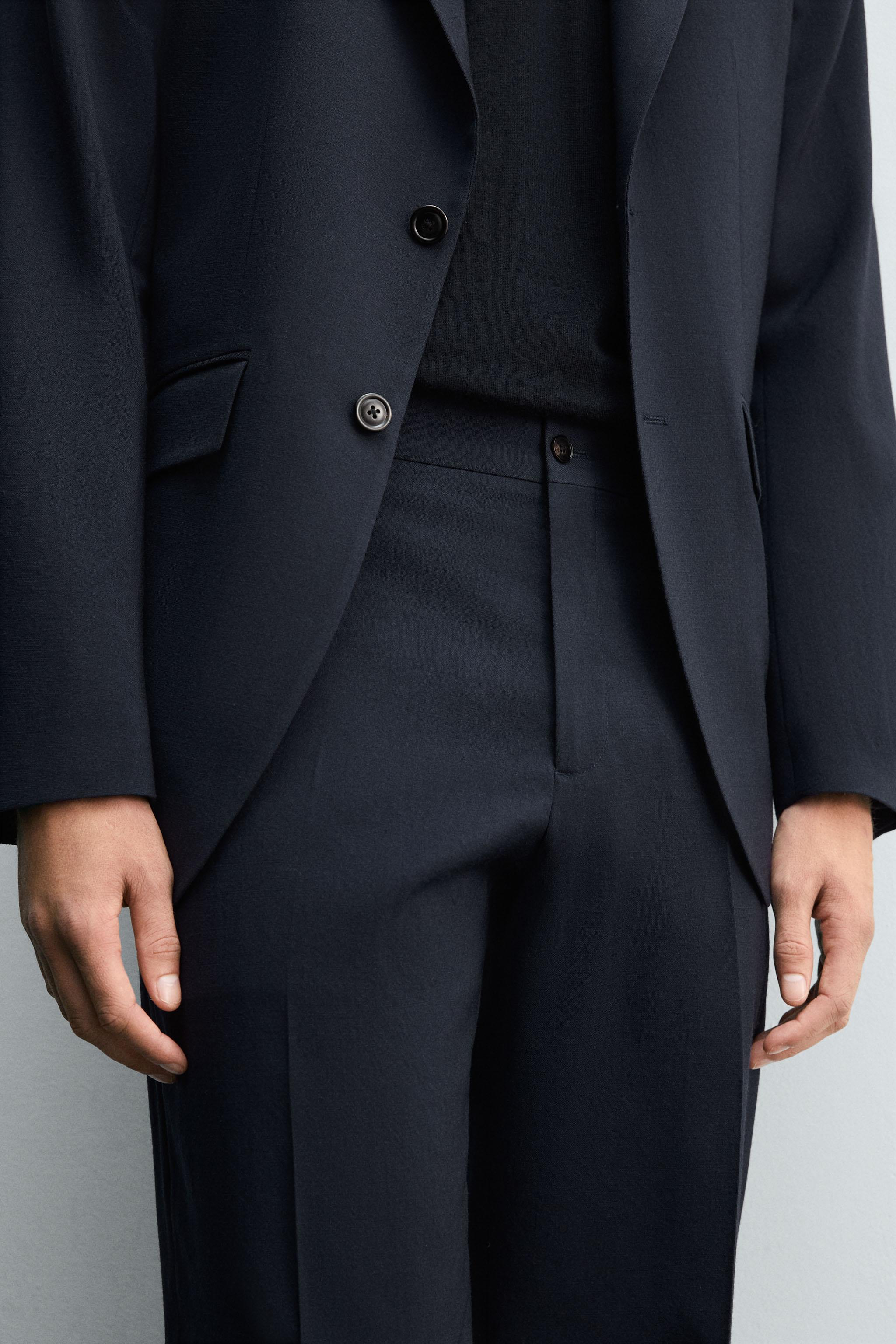 PANTALON DE COSTUME 100 % LAINE